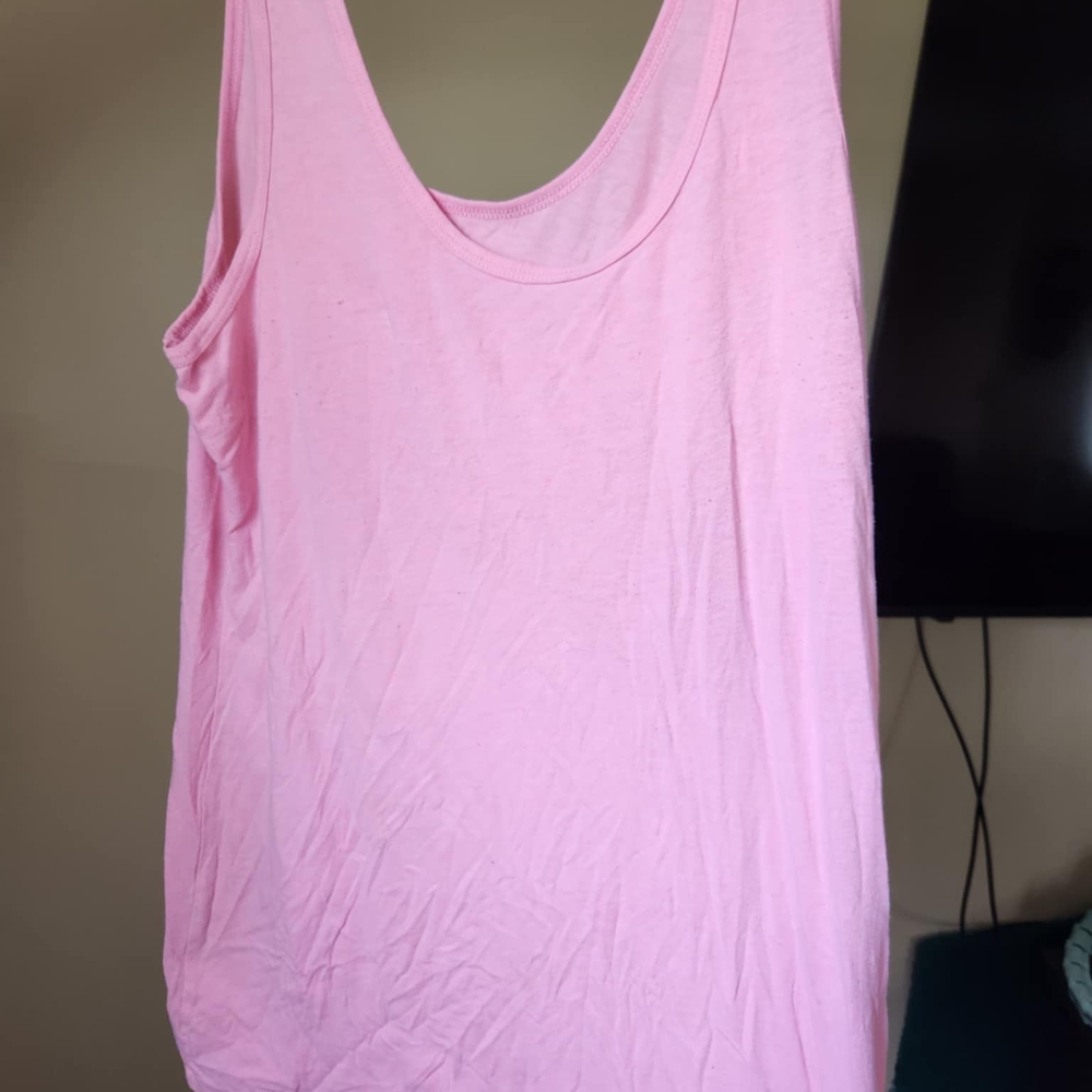 No Boundaries Pink Oversized Tank Top